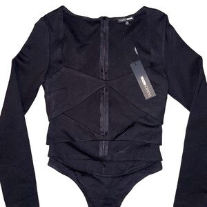 NEW FASHION NOVA OPEN BELLY BODYSUIT